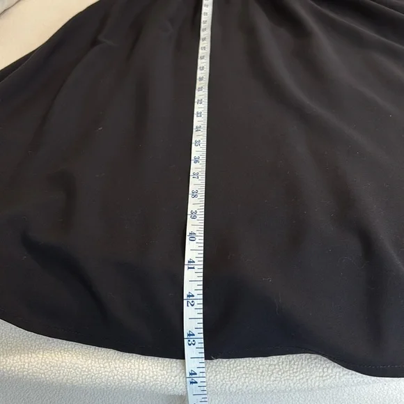 Old Navy Black Cami Dress Elastic Ruching Adjustable Straps Skirt Size Medium - Picture 6 of 7